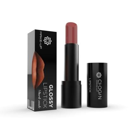 MKRS08 Glossy Lipstick – Dark Nude 5 g