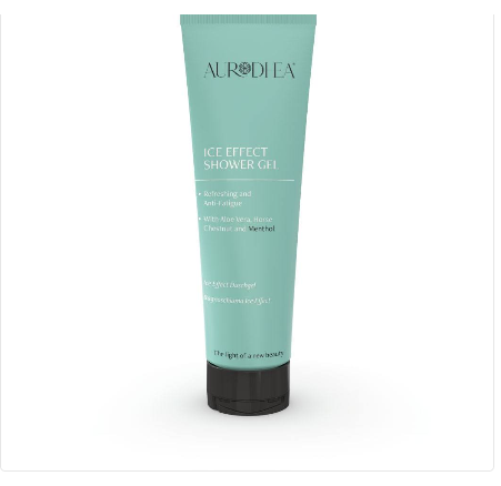 BS05B Ice Effect Shower Gel - 250 ml Enriched with Aloe Vera, Horse Chestnut and Menthol