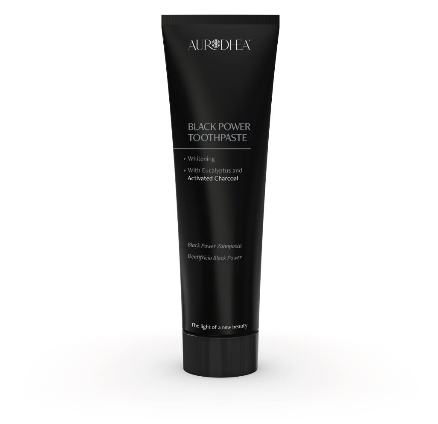 BLK01B Power Black Toothpaste with Activated Charcoal Enriched with Eucalyptus essential oil