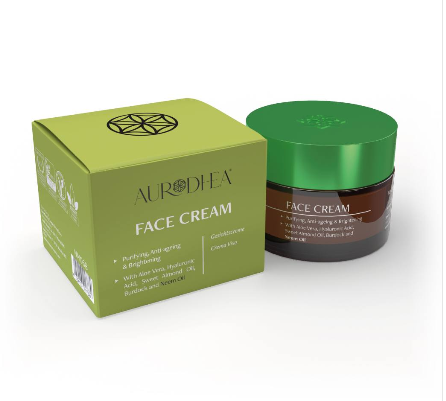 NM06B Neem Oil Face Cream - 50 ml Enriched with Aloe Vera, Hyaluronic Acid, Burdock and Sweet Almond Oil