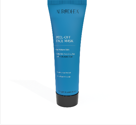 POM01B Peel-off Mask for mature skin - 75 ml With Hyaluronic Acid, Silk Protein and Oat