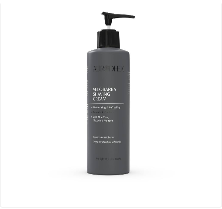 CRU003B Velobarba Shaving Cream - 260 ml Enriched with Aloe Vera, Glycerin & Menthol
