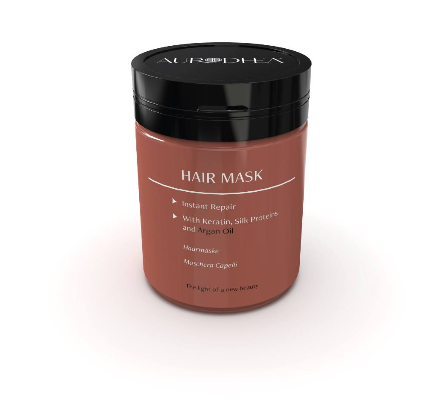CAP01B Detangling Hair Mask with Argan Oil - 150 ml Enriched with Keratin and Silk Proteins