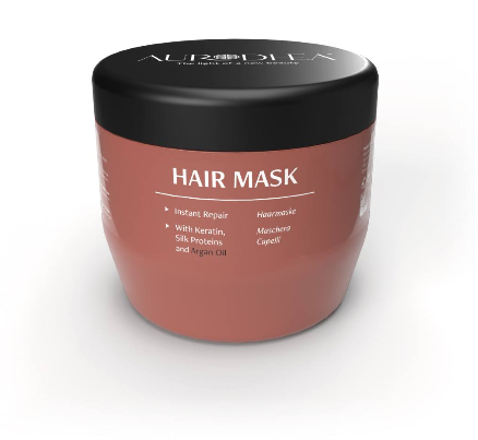 CAP24B Detangling Hair Mask with Argan Oil - 500 ml Enriched with Keratin and Silk Proteins