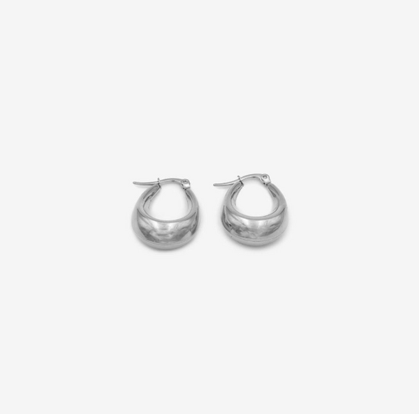 BIGOM252 "Oval" - stainless steel earrings