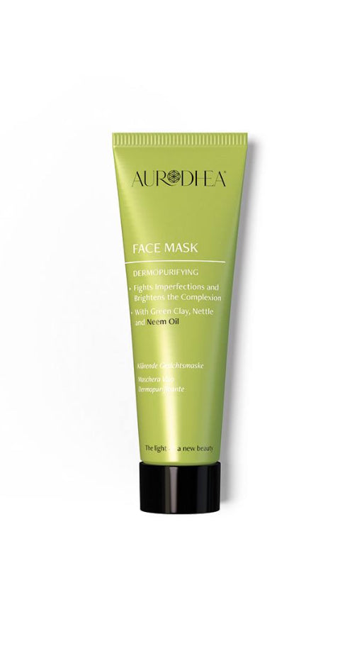 NM09B Dermopurifying Face Mask with Neem Oil - 50 ml Enriched with Nettle extract and Green Clay